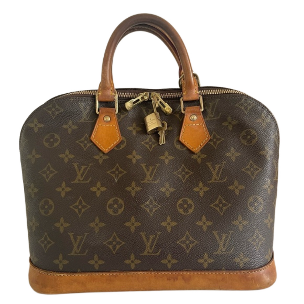 LOUIS VUITTON Monogram Alma PM Handbag and lock and key #344, EUC Normal Wear